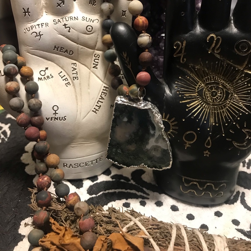 Jasper Moss Agate Necklace